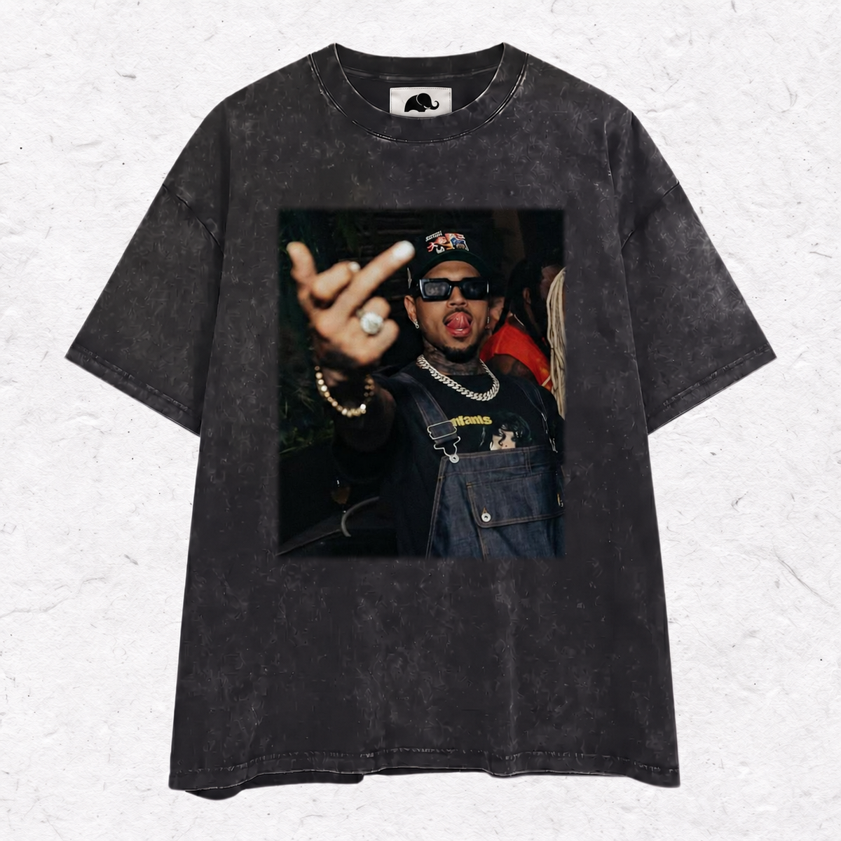 CHRIS BROWN MIDDLE FINGER HOOD＆ SWEAT＆TEE