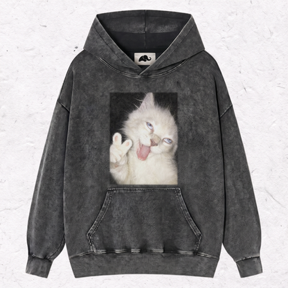 PEACE SIGN KITTEN HOOD＆ SWEAT＆TEE