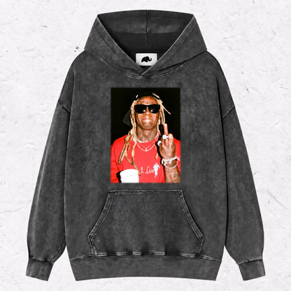LIL WAYNE MIDDLE FINGER  HOOD & SWEAT ＆TEE