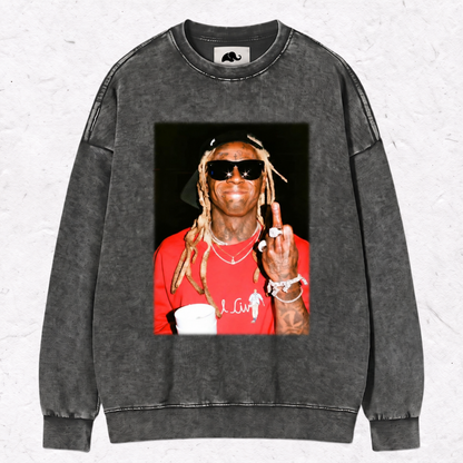 LIL WAYNE MIDDLE FINGER  HOOD & SWEAT ＆TEE