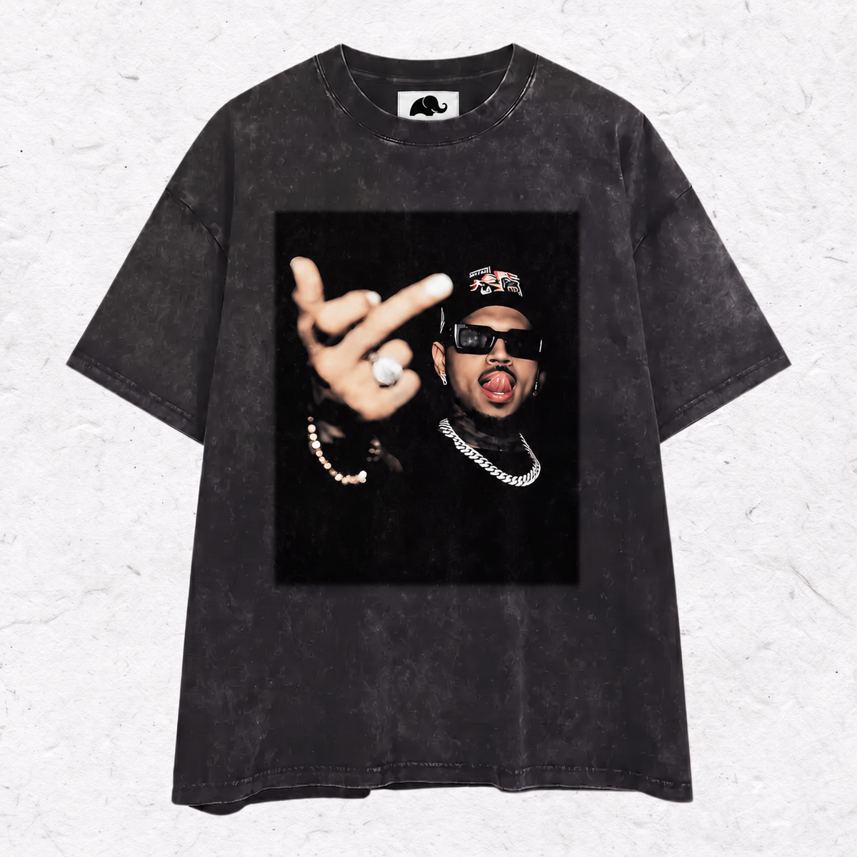 CHRIS BROWN V2 MIDDLE FINGER HOOD＆ SWEAT＆TEE