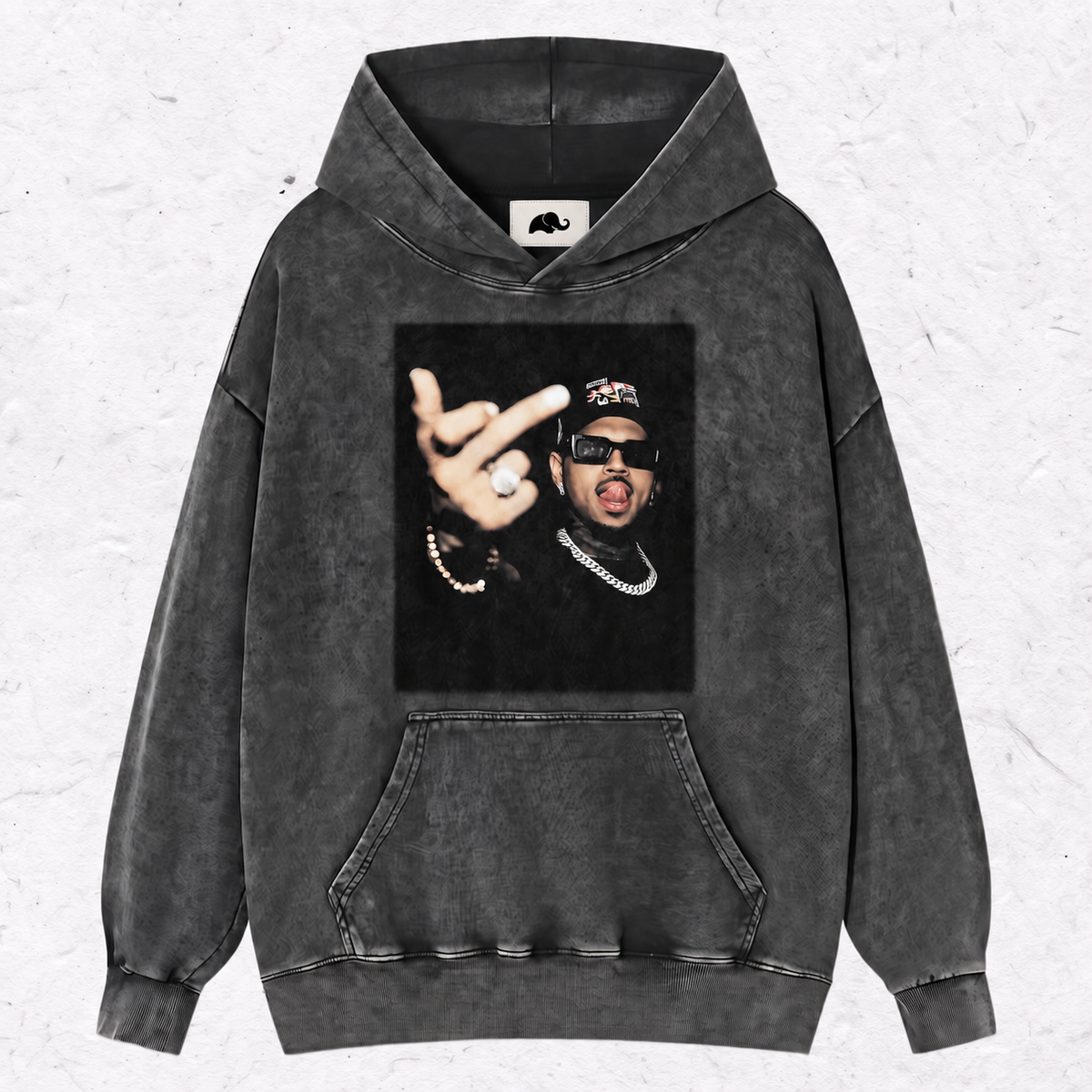CHRIS BROWN V2 MIDDLE FINGER HOOD＆ SWEAT＆TEE