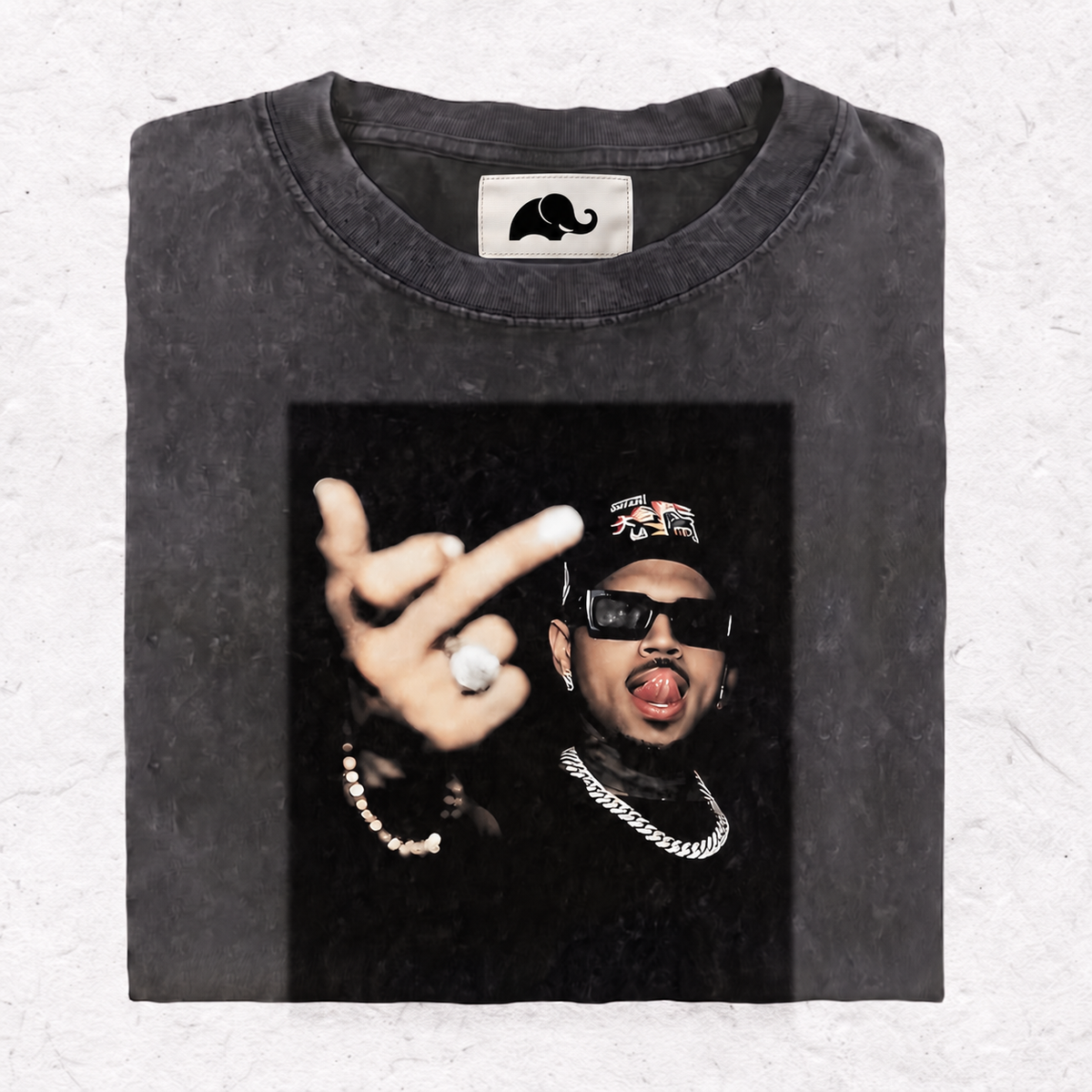 CHRIS BROWN V2 MIDDLE FINGER HOOD＆ SWEAT＆TEE