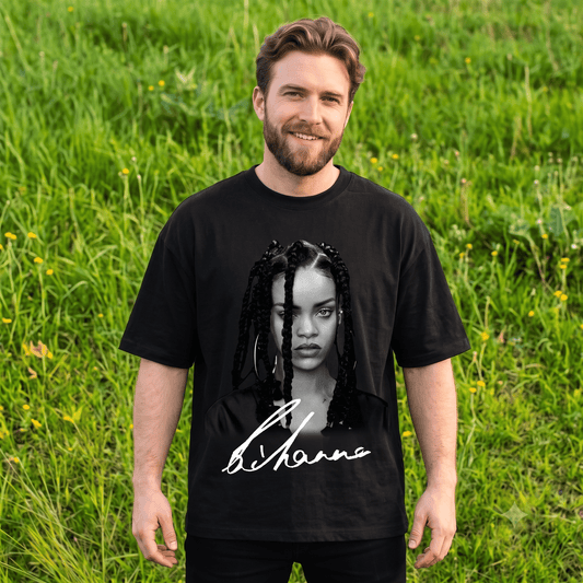 RIHANNA BRAIDED HAIR STYLE HEAVYWEIGHT COTTON TEE-57017