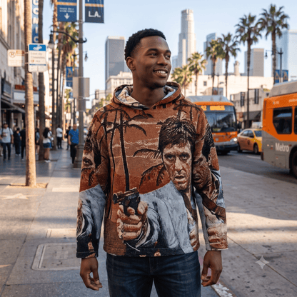 TONY MONTANA TAPESTRY HOODIE