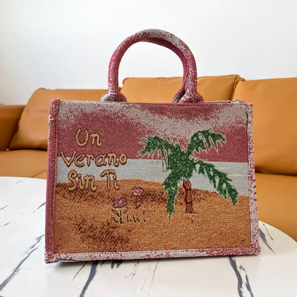BAD BUNY TAPESTRY TOTE BAG