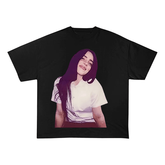 BILLIE EILISH PURPLE HEAVYWEIGHT COTTON TEE-60032