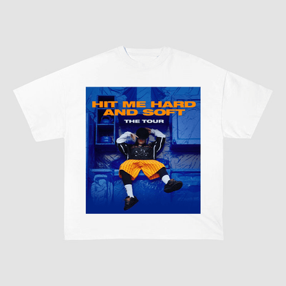 BILLIE EILISH TOUR POSTER OVERSIZED HEAVYWEIGHT COTTON TEE-60027