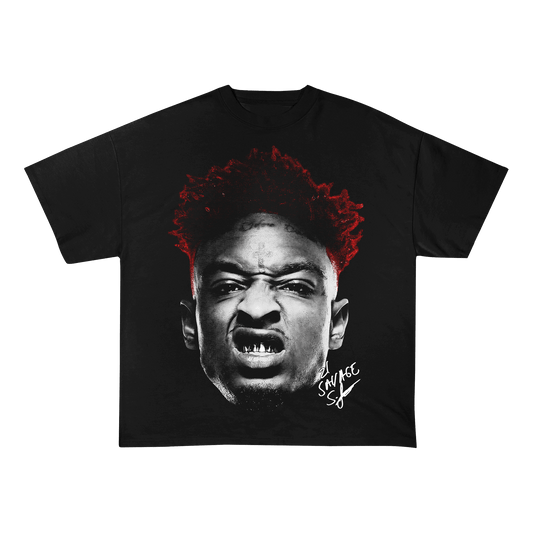 21SAVAGE HEAVY WEIGHT COTTON TEE-8022