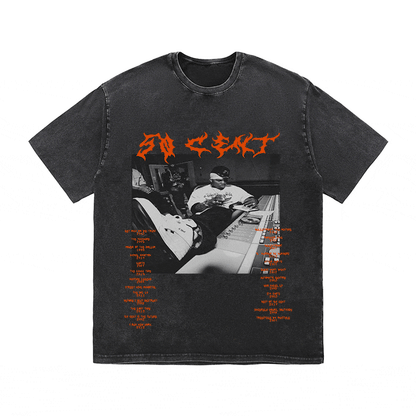 RDMCLOTHINGART tapestry hoodie 50 CENT HEAVY WEIGHT COTTON TEE-8922