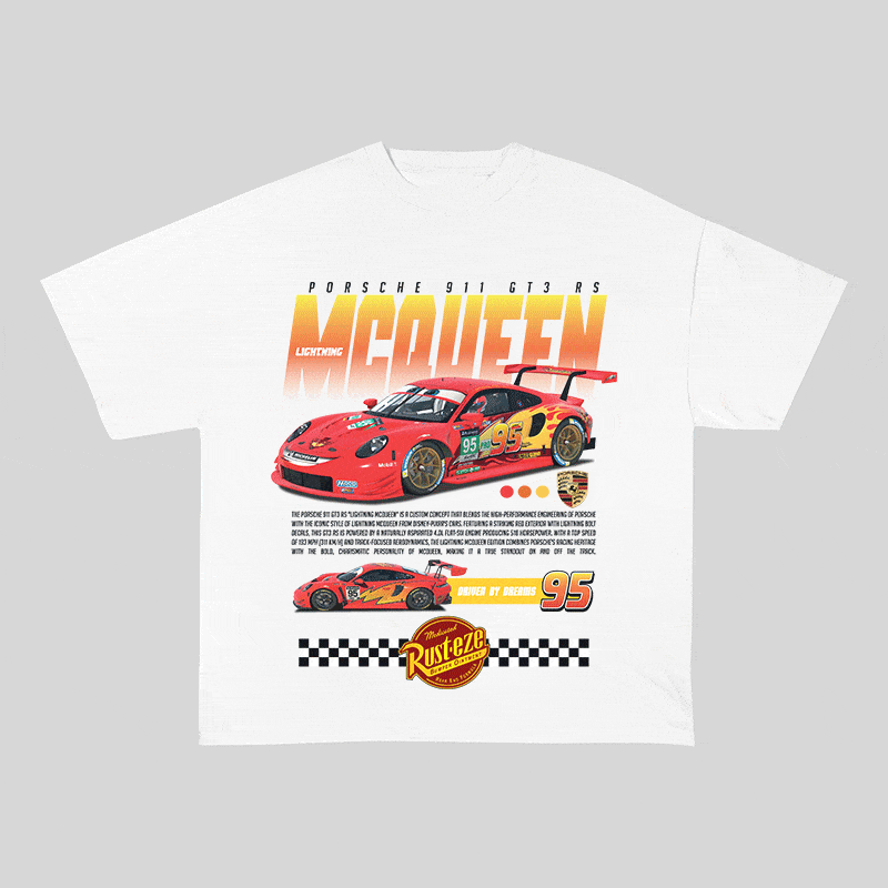 911 MCQUEEN HEAVY WEIGHT COTTON TEE-8838