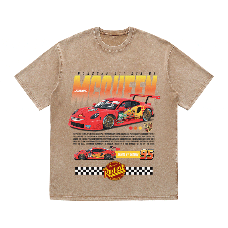 911 MCQUEEN HEAVY WEIGHT COTTON TEE-8838