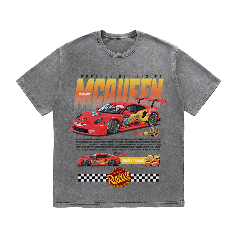 911 MCQUEEN HEAVY WEIGHT COTTON TEE-8838