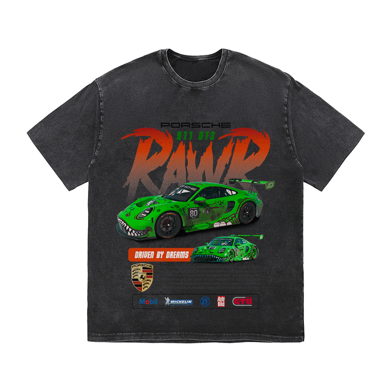 911 RAWR 3 HEAVY WEIGHT COTTON TEE-8840