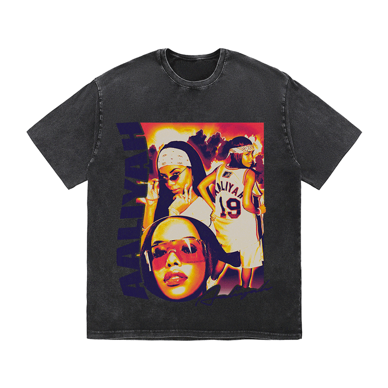 AALIYAH HEAVY WEIGHT COTTON TEE-9029