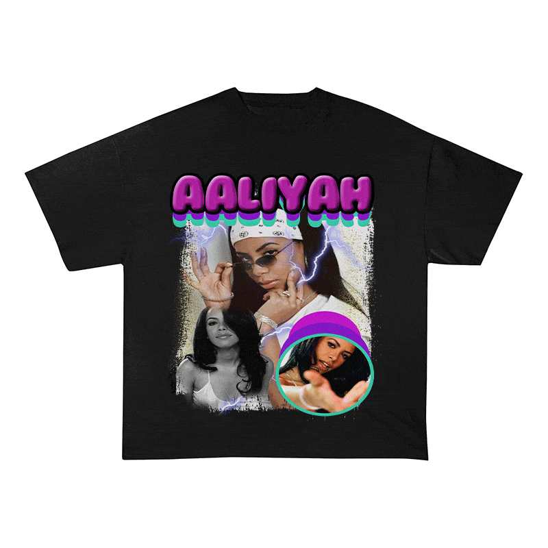 AALIYAH HEAVY WEIGHT COTTON TEE-9113