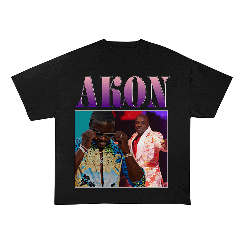 RDMCLOTHINGART tapestry hoodie AKON HEAVY WEIGHT COTTON TEE-8849