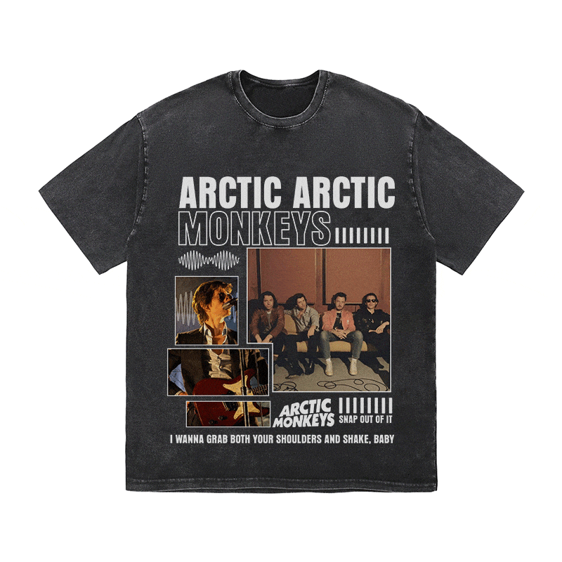 ARCTIC MONKEYS HEAVY WEIGHT COTTON TEE-8987