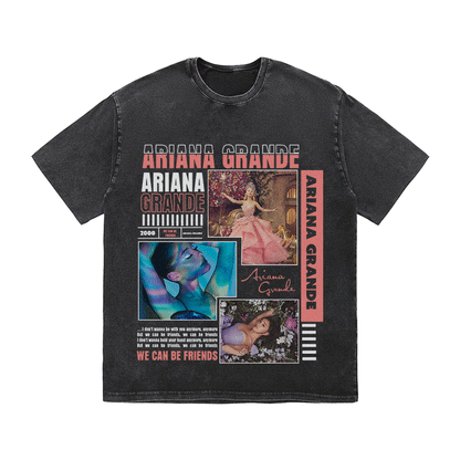 ARIANA GRANDE HEAVY WEIGHT COTTON TEE-8988