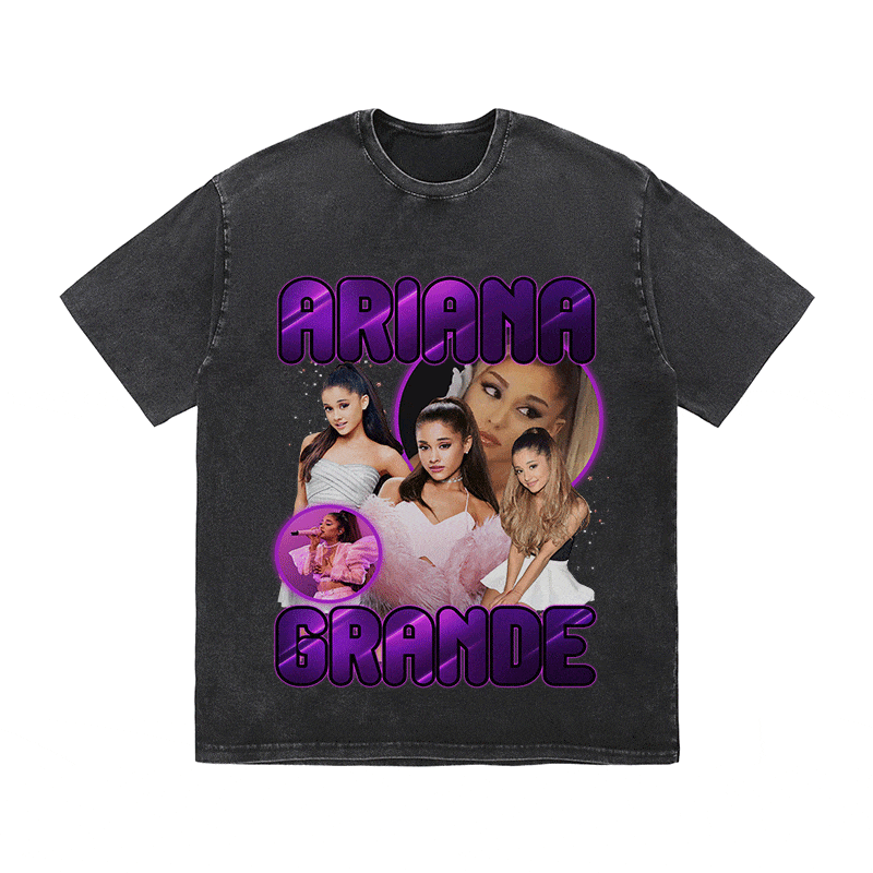 ARIANA GRANDE HEAVY WEIGHT COTTON TEE-9116