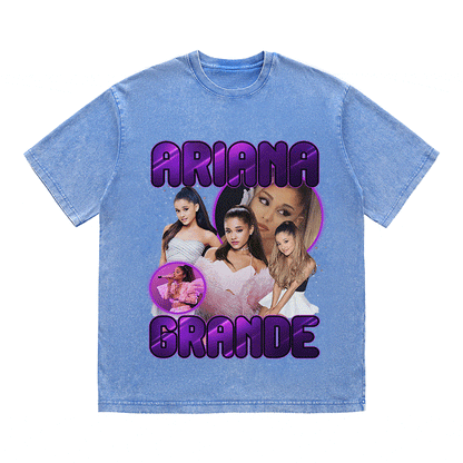 ARIANA GRANDE HEAVY WEIGHT COTTON TEE-9116