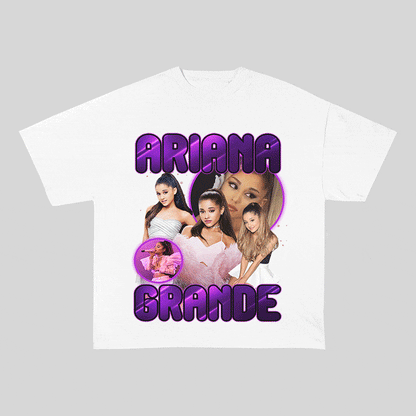 ARIANA GRANDE HEAVY WEIGHT COTTON TEE-9116