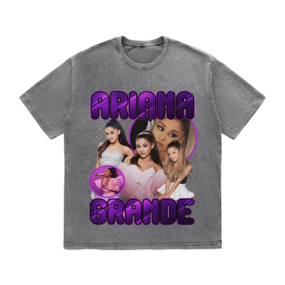 ARIANA GRANDE HEAVY WEIGHT COTTON TEE-9116