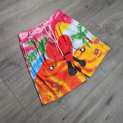 BAD BUNNY MESH SHORTS-8738