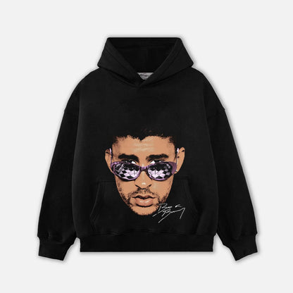 BADBUNNY HEAD HOODIE-1067