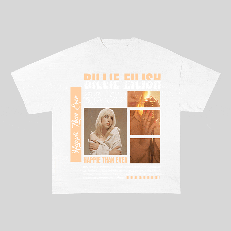 BILLIE EILISH HEAVY WEIGHT COTTON TEE-8990