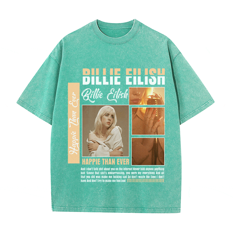 BILLIE EILISH HEAVY WEIGHT COTTON TEE-8990