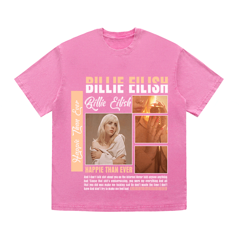 BILLIE EILISH HEAVY WEIGHT COTTON TEE-8990