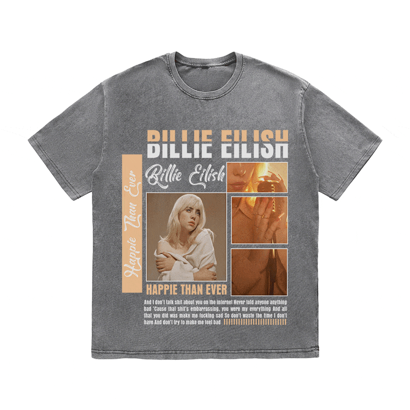 BILLIE EILISH HEAVY WEIGHT COTTON TEE-8990