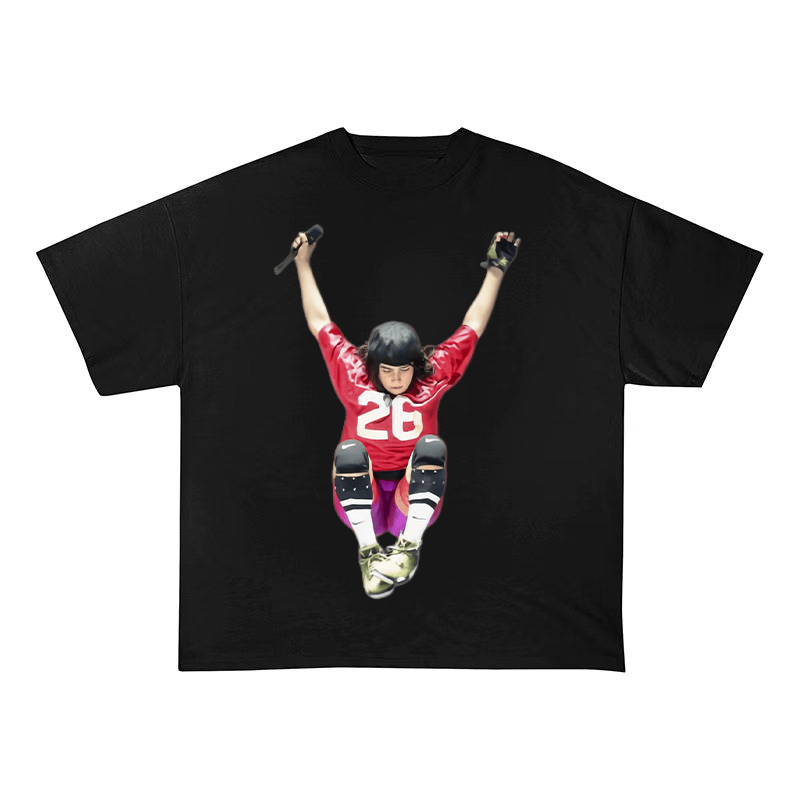 BILLIE EILISH SUPER BOWL 2025 PERFORMANCE OVERSIZED HEAVYWEIGHT COTTON TEE-6009