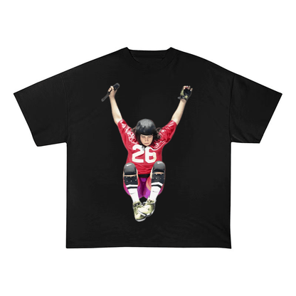 BILLIE EILISH SUPER BOWL 2025 PERFORMANCE OVERSIZED HEAVYWEIGHT COTTON TEE-6009
