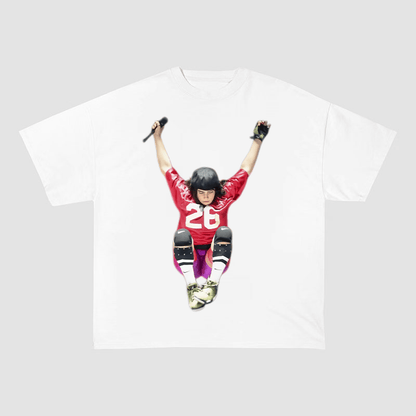 BILLIE EILISH SUPER BOWL 2025 PERFORMANCE OVERSIZED HEAVYWEIGHT COTTON TEE-6009