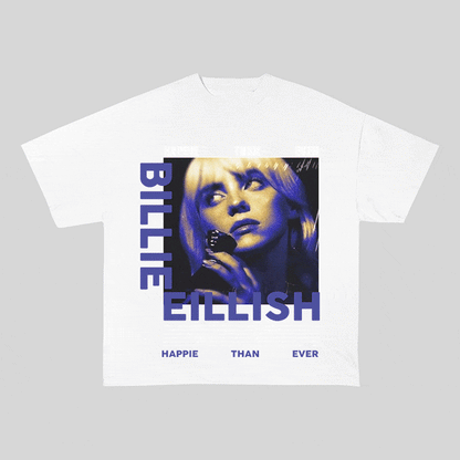 BILLIE EILLISH HEAVY WEIGHT COTTON TEE-8991