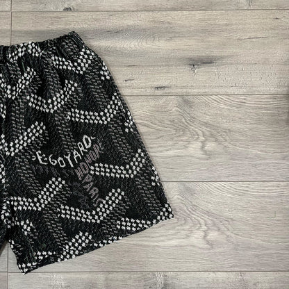 BLACK GY TAPESTRY SHORTS