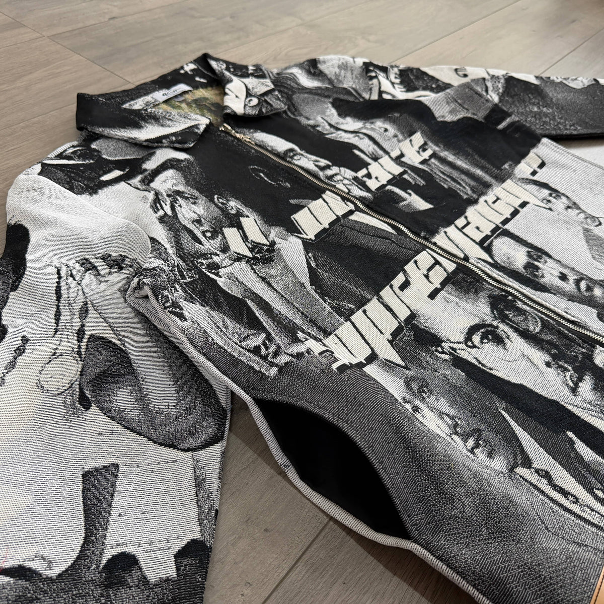 BLACK LEADER TAPESTRY JACKET