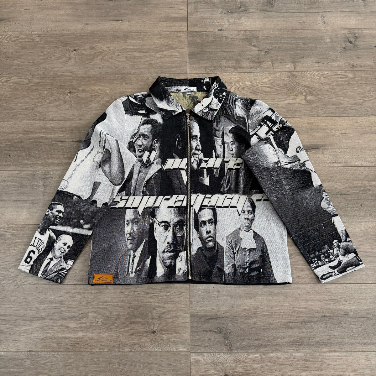 BLACK LEADER TAPESTRY JACKET