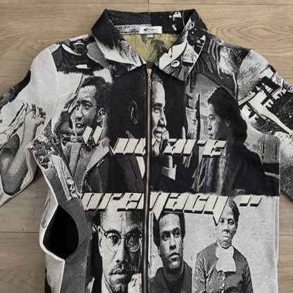 BLACK LEADER TAPESTRY TEE