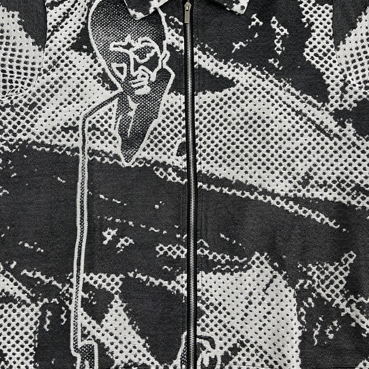 BLACK SCARFACE TAPESTRY TEE