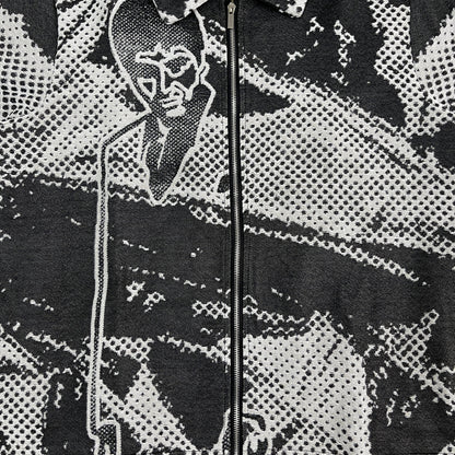BLACK SCARFACE TAPESTRY TEE