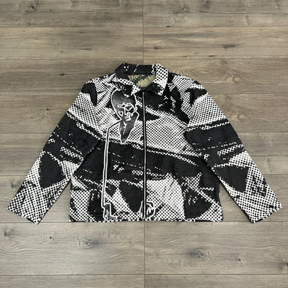 BLACK SCARFACE TAPESTRY JACKET