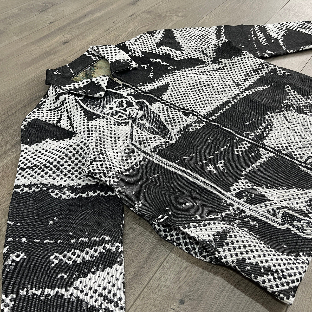 BLACK SCARFACE TAPESTRY JACKET