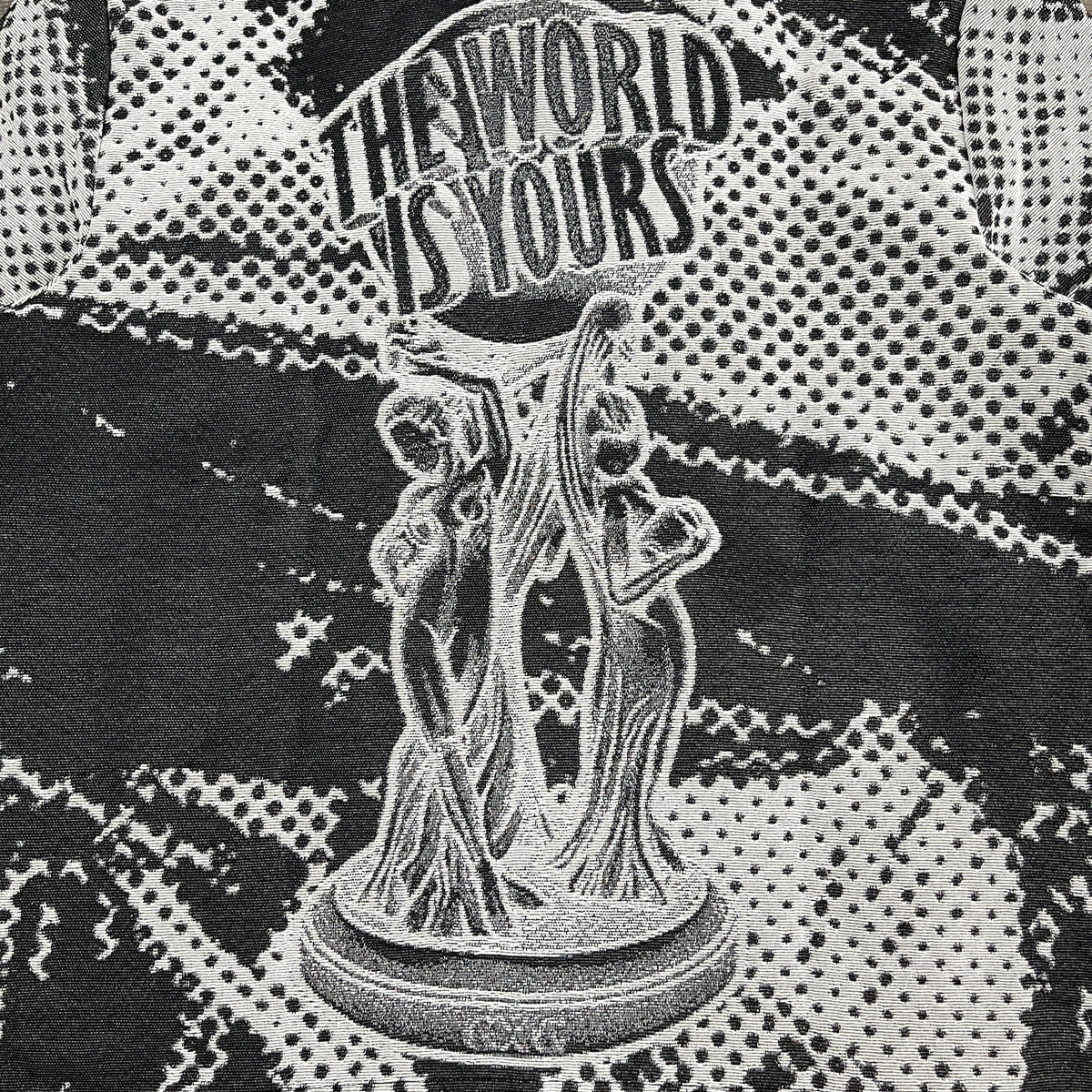 BLACK SCARFACE TAPESTRY TEE