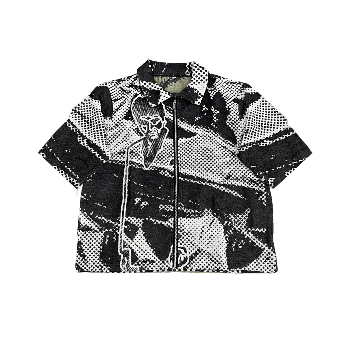 BLACK SCARFACE TAPESTRY TEE