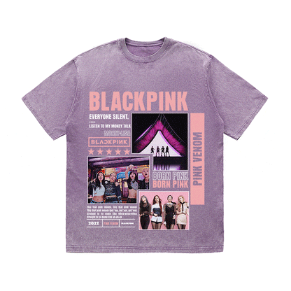 RDMCLOTHINGART tapestry hoodie BLACKPINCK HEAVY WEIGHT COTTON TEE-8992