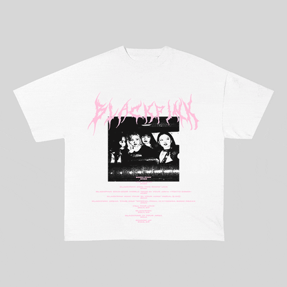 RDMCLOTHINGART tapestry hoodie BLACKPINK HEAVY WEIGHT COTTON TEE-8898