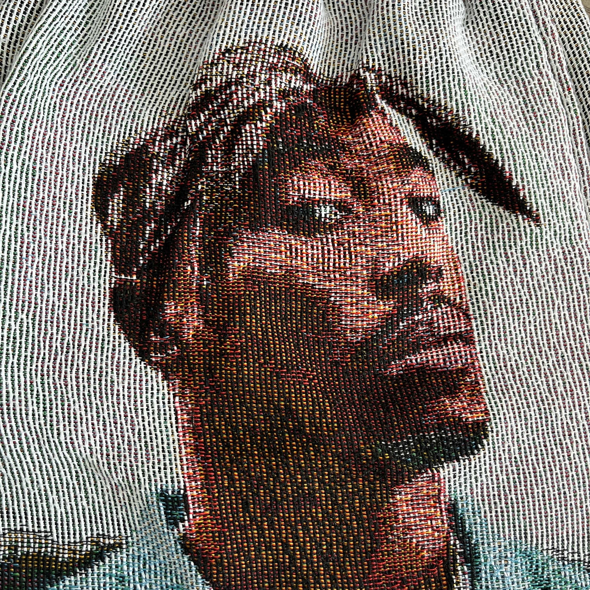 BLUE 2PAC TAPESTRY SHORTS